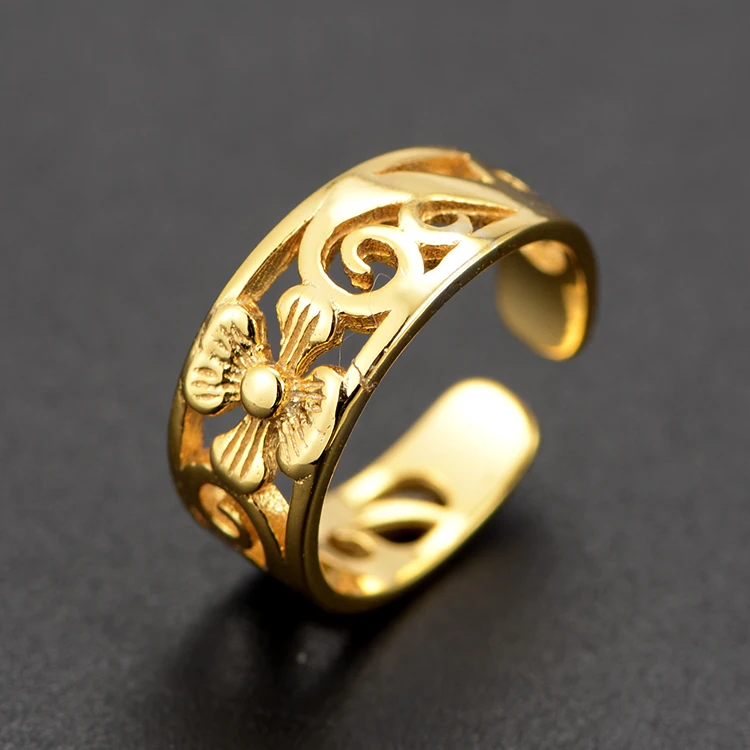 

Hollow Body Jewelry 18K Gold Plated Flower Shape Toe Ring