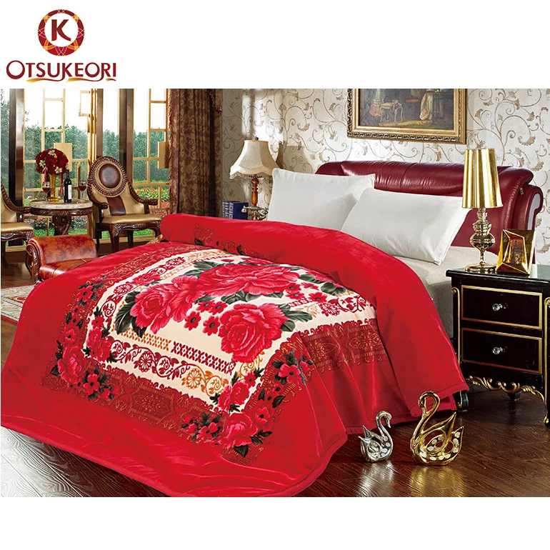 Tender Touch Yiwu Korea Style Large Size 2 Ply Plush Blanket For Dubai