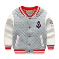 Kids Outerwear Coat 2016 Fall Winter New Korean Fleece Boys Casual Baseball Uniform Active Cardigan Fashion