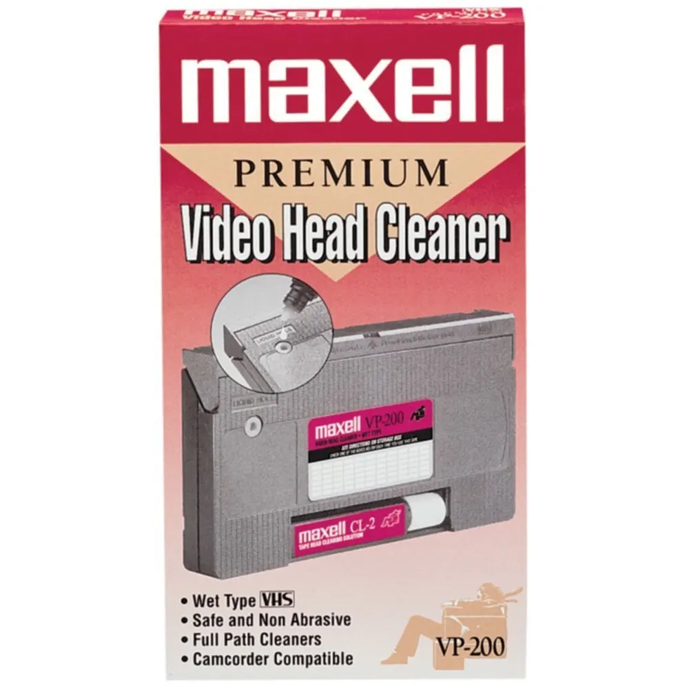 Maxell 290038 Vhs Cleaner Wet Premium