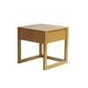 Exceptional Naturalistic mirror bedside table
