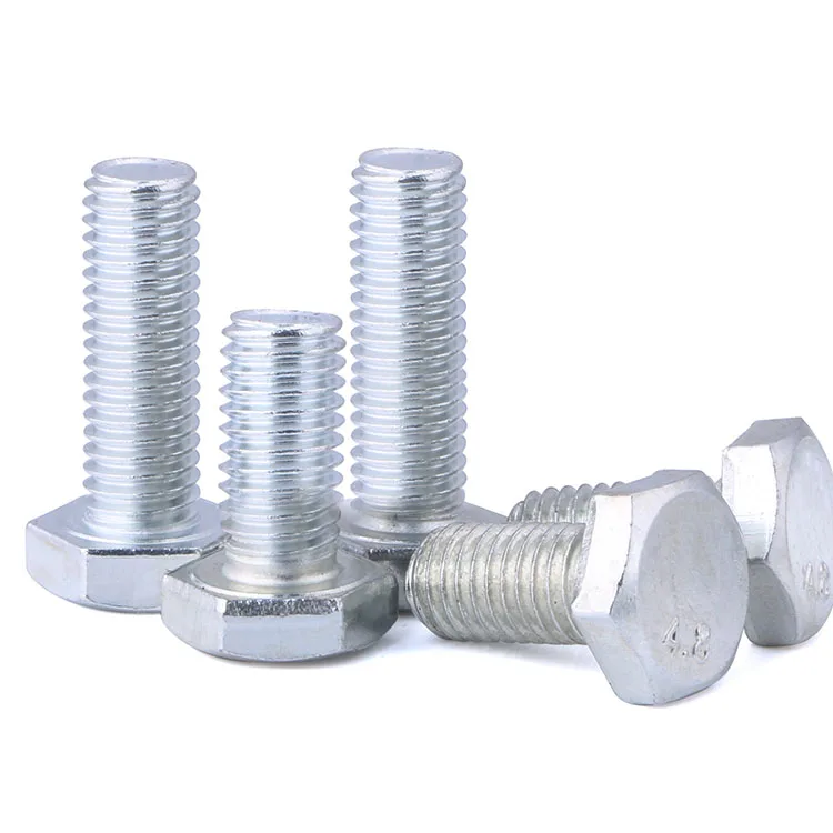 
Metric steel hex screw din 933 M1.6 M14 class 4.8 6.8 