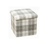 120KG load-bearing grid linen foldable storage stool/Home Storage/home organizer foldable storage stool