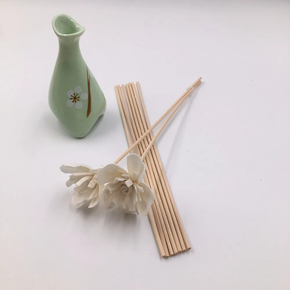 3 White Magnolia Balsa Wood Sola Diffuser Flowers 15 cm Dia.
