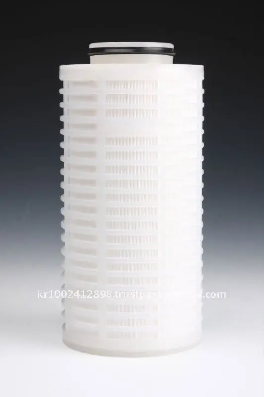 
High flow pleated filter 