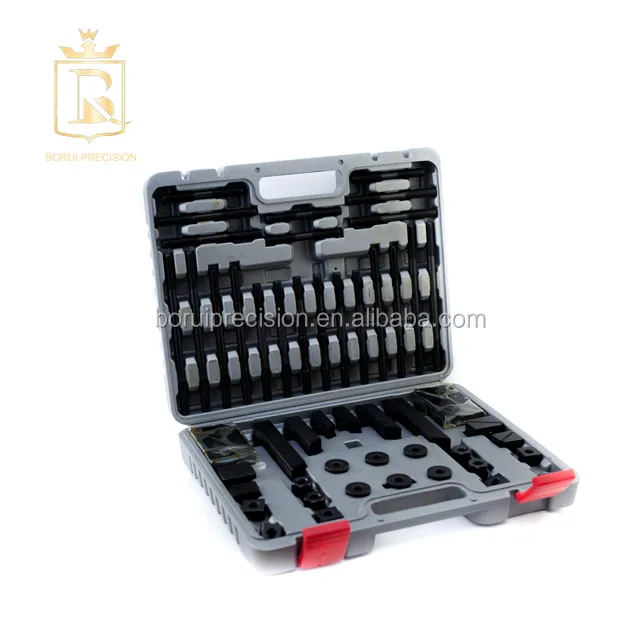 Clamping Bolt M12-slot T Nut Hold Down Tool Set For Metal Milling Machine 58Pcs