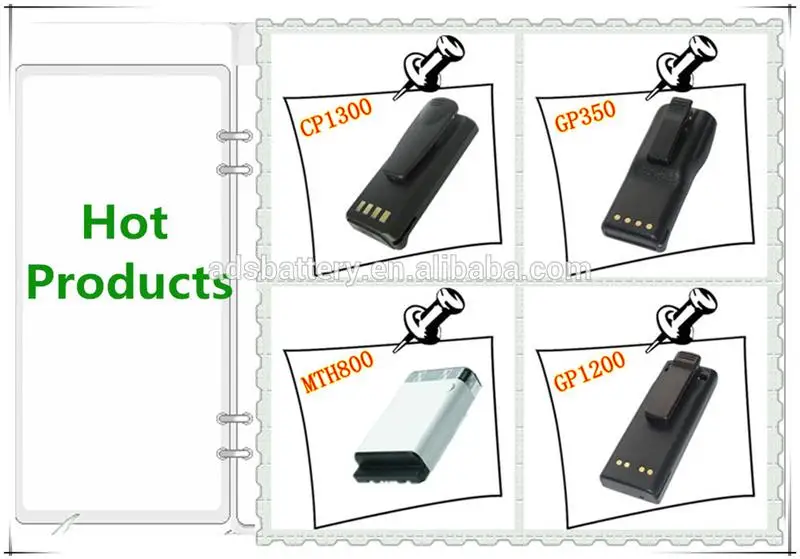 professional Digital walkie talkie adsbattery 6574L electric battery for motorola 3.6v MTP800/850 lithium battery manufacturer