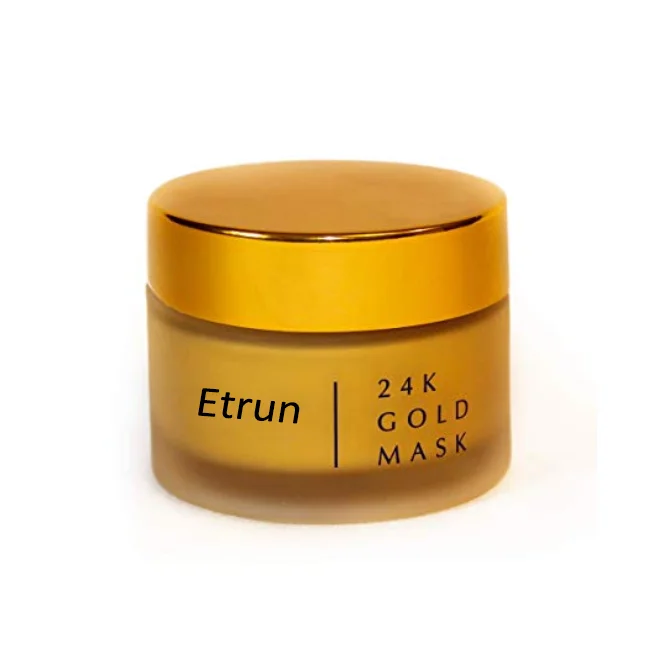 

OEM facial peel off clay mud 24K gold masks skin care organic cosmetics