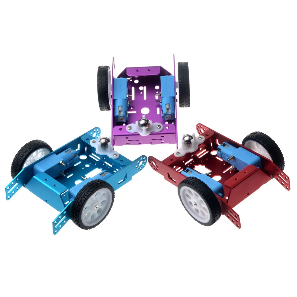 New Aluminum Chassis Smart Car Kit 4wd Smart Robot Car Chassis Kits For