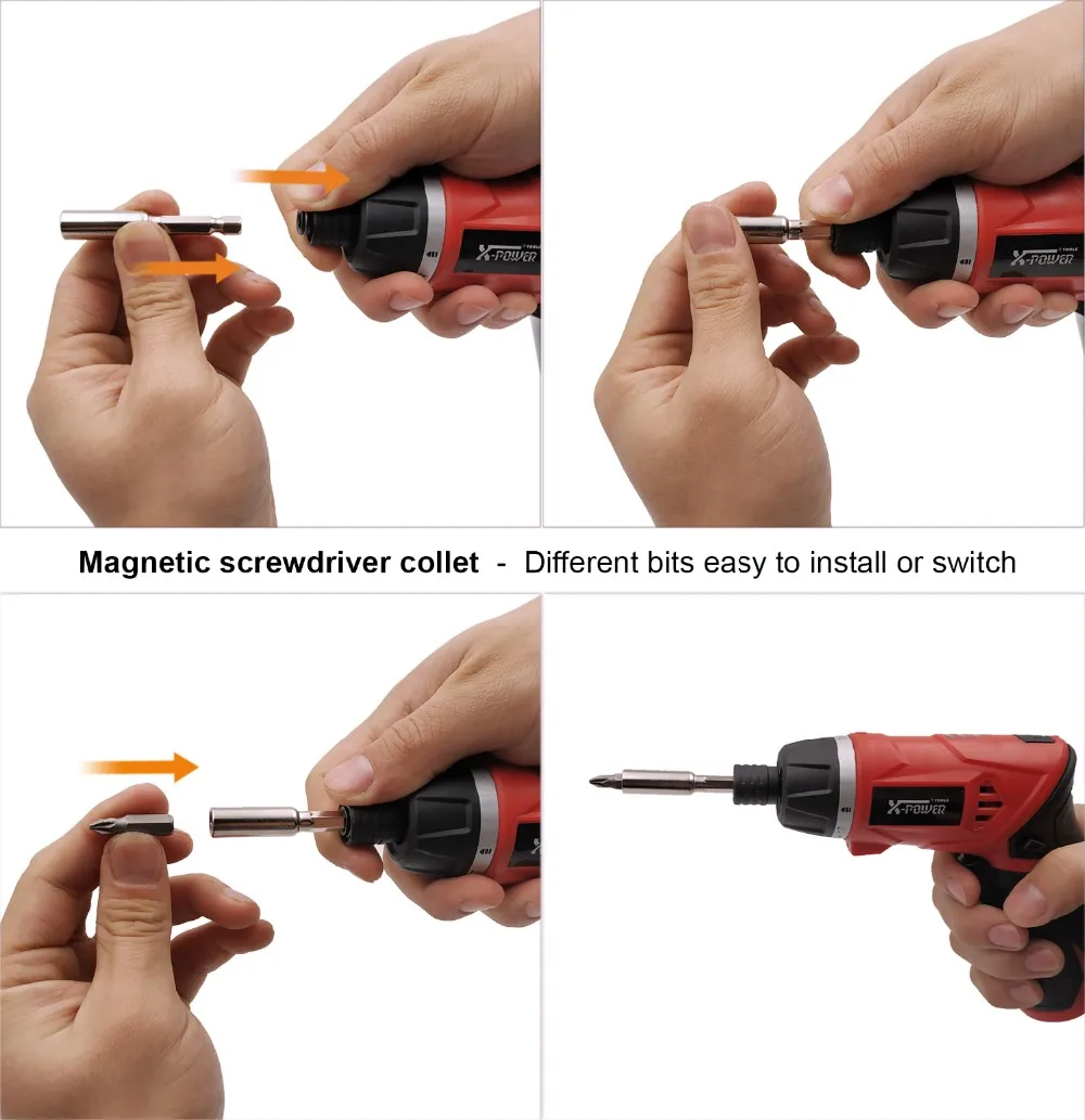 Kcs626p19pcs 3.6v Cordless Screwdriver With Usb Recharging Electric