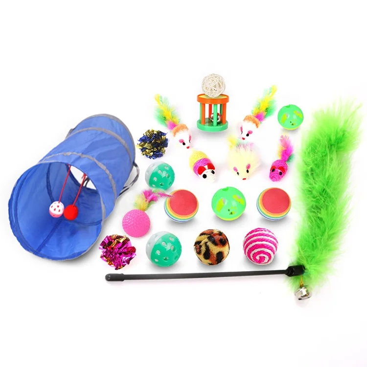 

High Quality Interactive Cat Toy Pack Cat Toy Set, As pictures