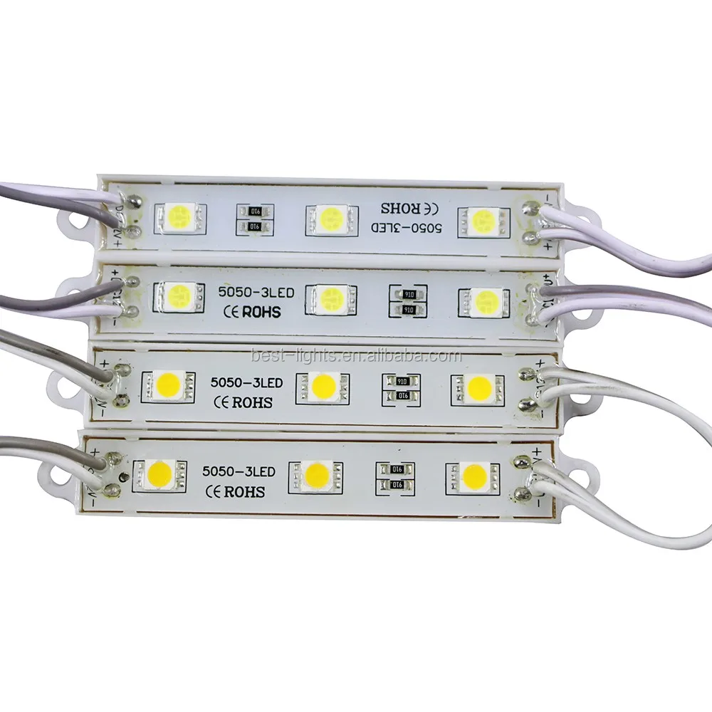 12v dc white 5050 smd led module, 0.72Watt for channel letters and box signs UL approved e242985