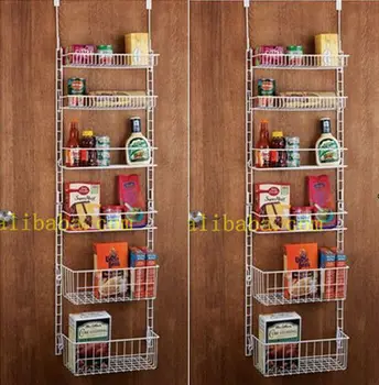 Overdoor Storage Basket Rack Overdoor Storage Basket Rack