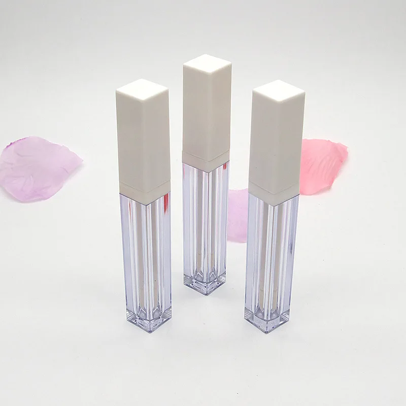 4ml High Quality Transparent Lip Gloss Tube With Brush Empty Containers ...