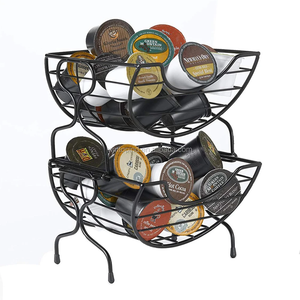 Stackable 2 Tiers Stand K Cup Storage Coffee Capsule Holder Buy