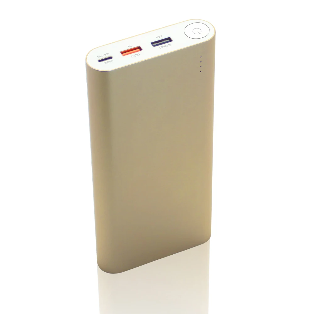 

High Quality and Attractive Apearrance QC3.0 Travel PD Power Banks for Laptops, Black, silver, gray, gold, rose gold