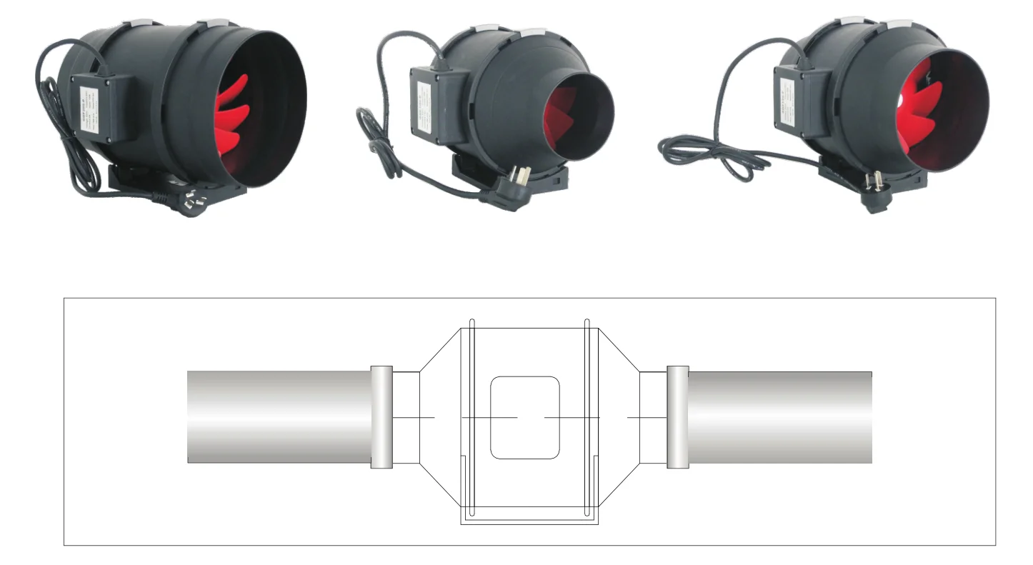 Backward Inclined Centrifugal Extractor, Ip68, 110v, AC 110 - detail 6