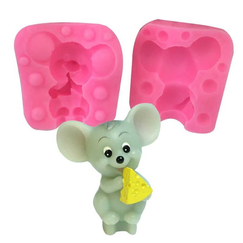 

3D Fondant silicone rat cake mould