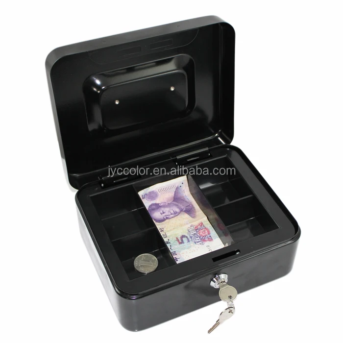 Fireproof Safe Deposit Money Box Cash Box,Naygs Aluminum Safety Cash