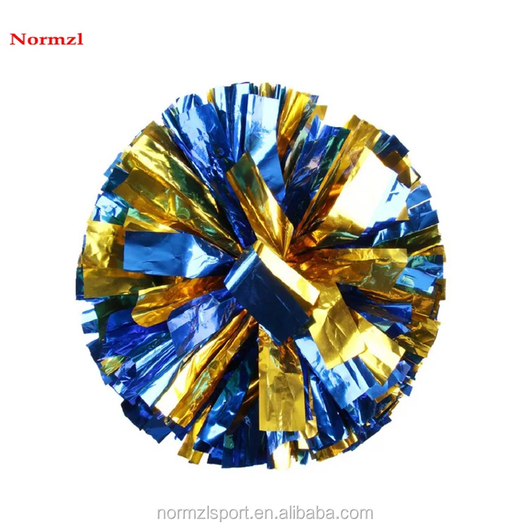 Hot Sell Different Color Metallic Cheerleading Pom Poms Wholesale Cheer