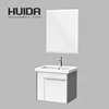 Huida cheap plywood basin and mirror make up wall hang bathroom vanity cabinets