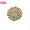 Factory New Cheap Gold Plated Round Shape Napkin Holder table napkin ring for Wedding Centerpieces for table
