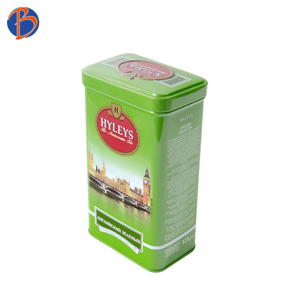 Bodenda factory wholesales food grade  rectangular large cookie tea tin box
