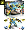 Kids Trasforming Monster/vehicles Star World, building block, 4 in 1 educational toys