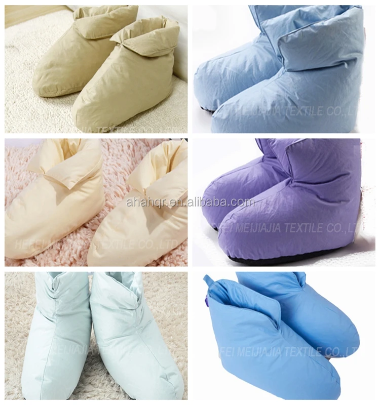 Down Slippers/lady Duvet Duck Down Boots/indoor Dot Antiskid Slippers