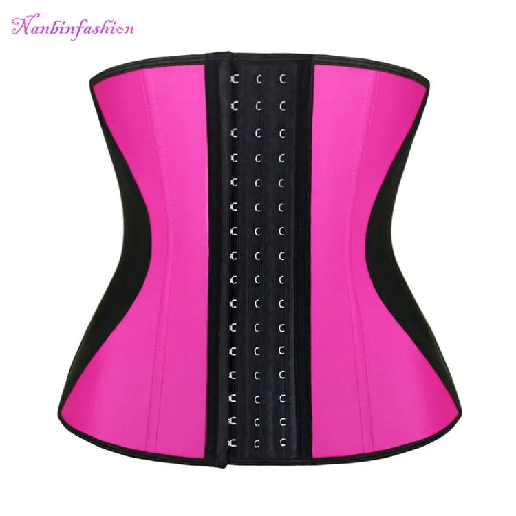 

Black and Purple Private Label Waist Trainer Vest With Breast Support, As shown