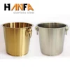 wine whiskey barrel of golden and silver steel barrel