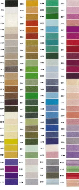 112 Simthread color chart, View thread color chart, simthread Product ...