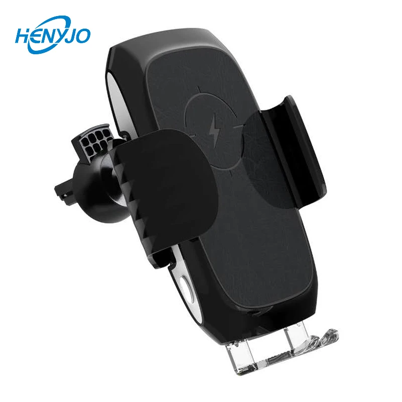 

Cell Phone Fast Charging Car Mount Holder QI Wireless Phone Charger Stand Car