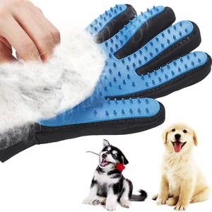 Image of Silicone Dog Pet brush Glove Deshedding Gentle Efficient Pet Grooming Glove Dog Bath Cat cleaning Supplies Pet Glove Dog combs