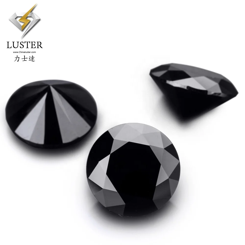 

High Quality Wholesale Price vvs Round Brilliant Cut Precious Stone Black Diamond Colors Moissanite Stone