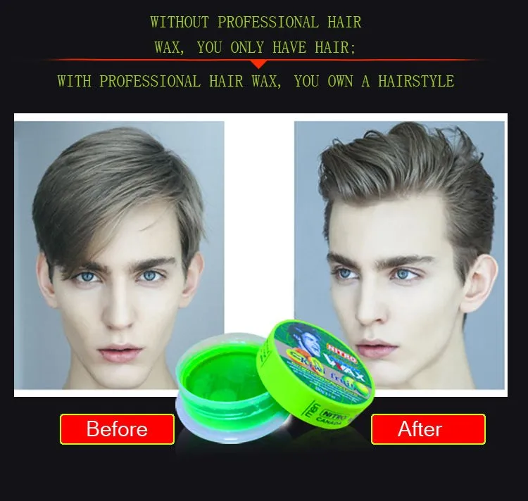 Strong Holding Nitro Canada Hair Styling Wax Silver Hair Color Wax