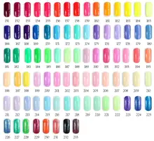 6pcs VEN Modern color UV LED lamp Gel Nail polish soaked off 15ml 233 colors for