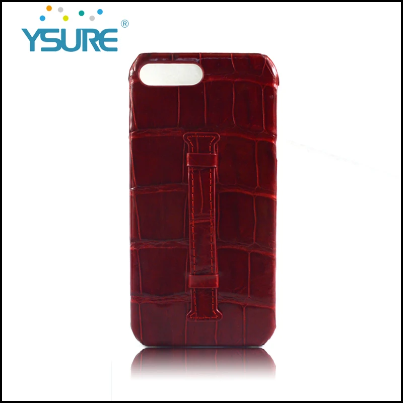 

Business Style genuine leather crocodile skin back cover case for iphone 7, Red;black;brown;navy