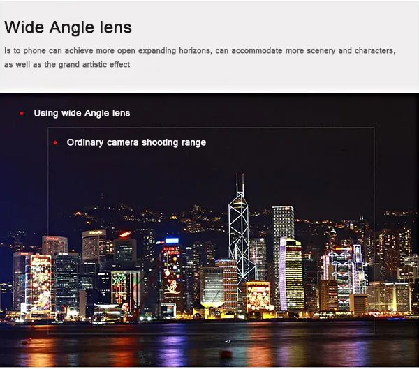 High Purity wide angle Lens for universal mobile Phone Camera