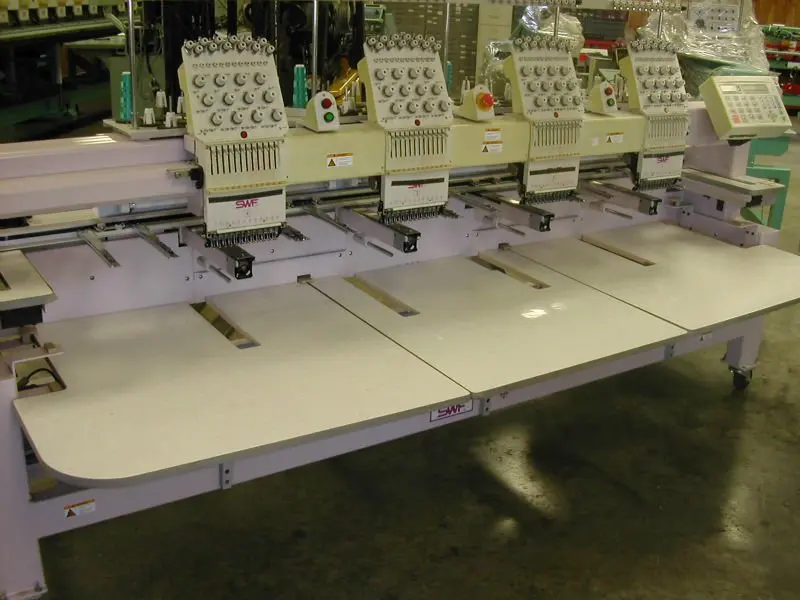 used swf commercial embroidery machine 4 head