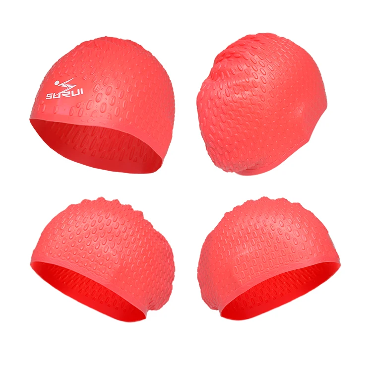Waterproof High Quality Lady Large Silicone Swimming Cap Wmen's Dreadlock Swim Caps for Long Hair