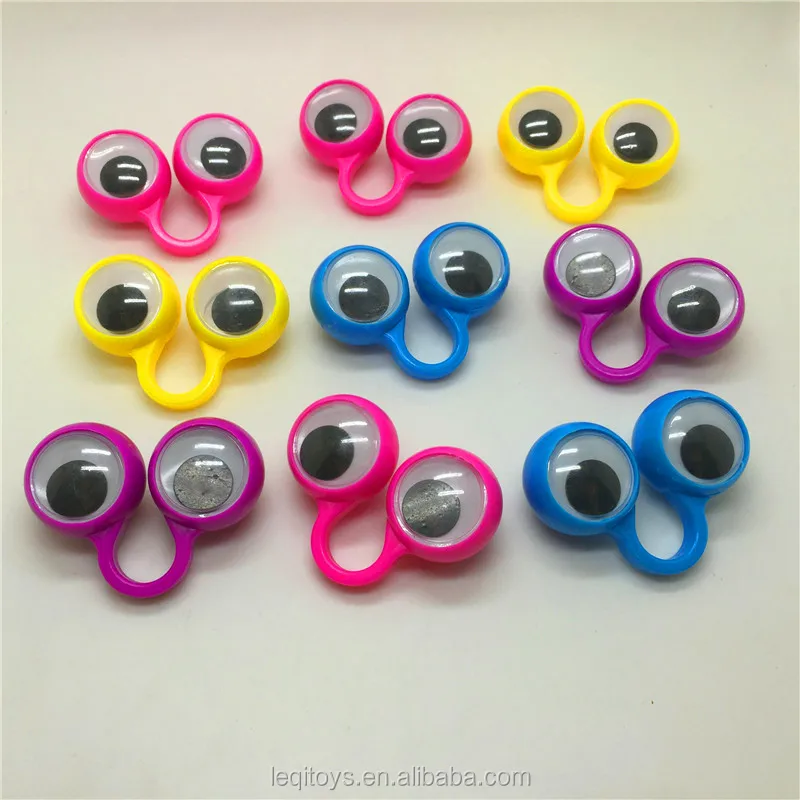 Big Size Funny Eye Finger Ring Toy Finger Puppets Eyeball Ring For 2 ...