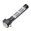 Solar LED flashlight, USB Rechargeable Safe Hammer Cutting Knife Torch light, Rechargeable LED solar torch