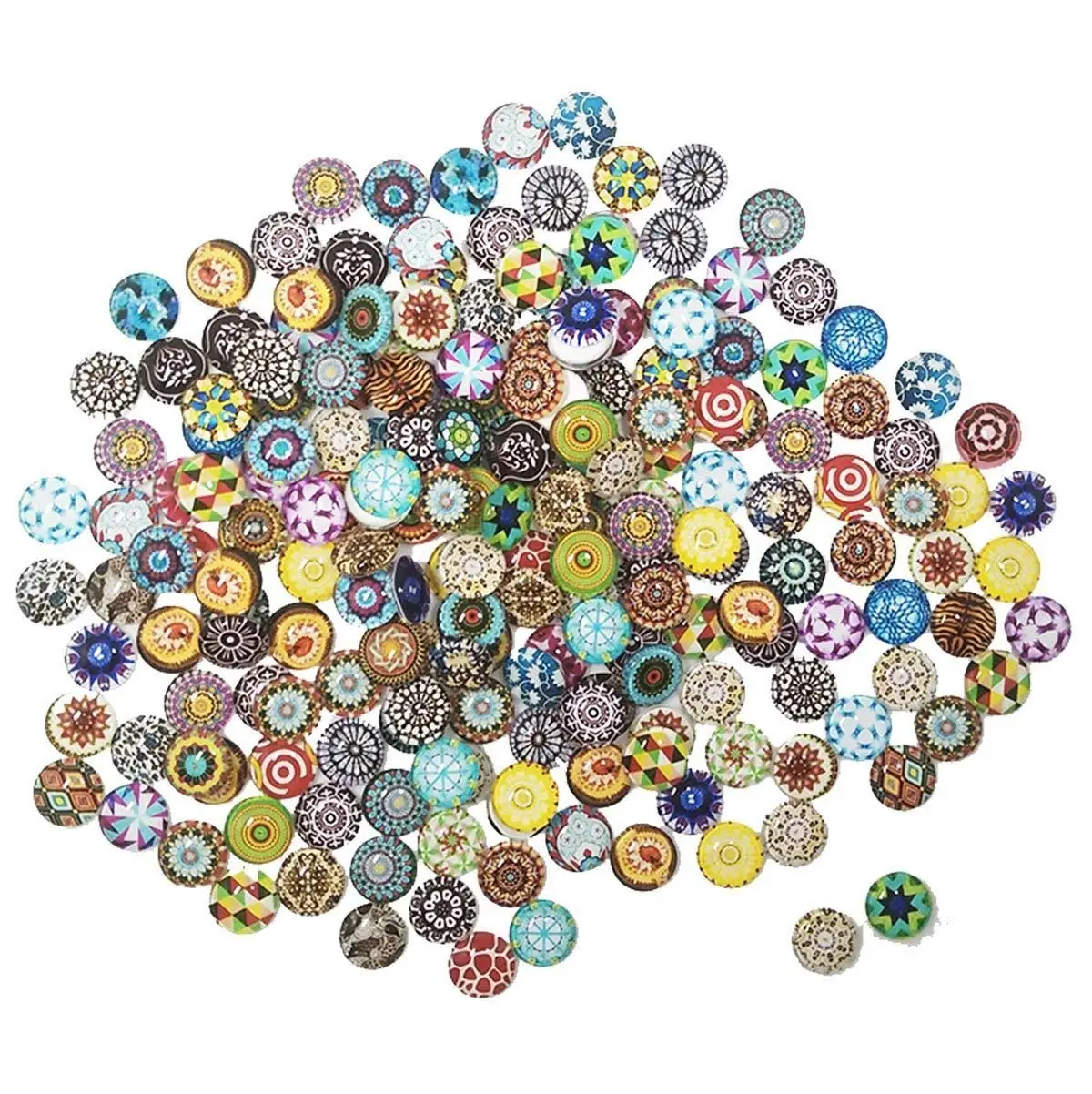 Round Mirror Mosaic Tiles Find Get Quotations Misscrafts Mosaic Supplies 200pcs Printed Gl Half Round Cabochons Mixed Color Tiles 12mm For