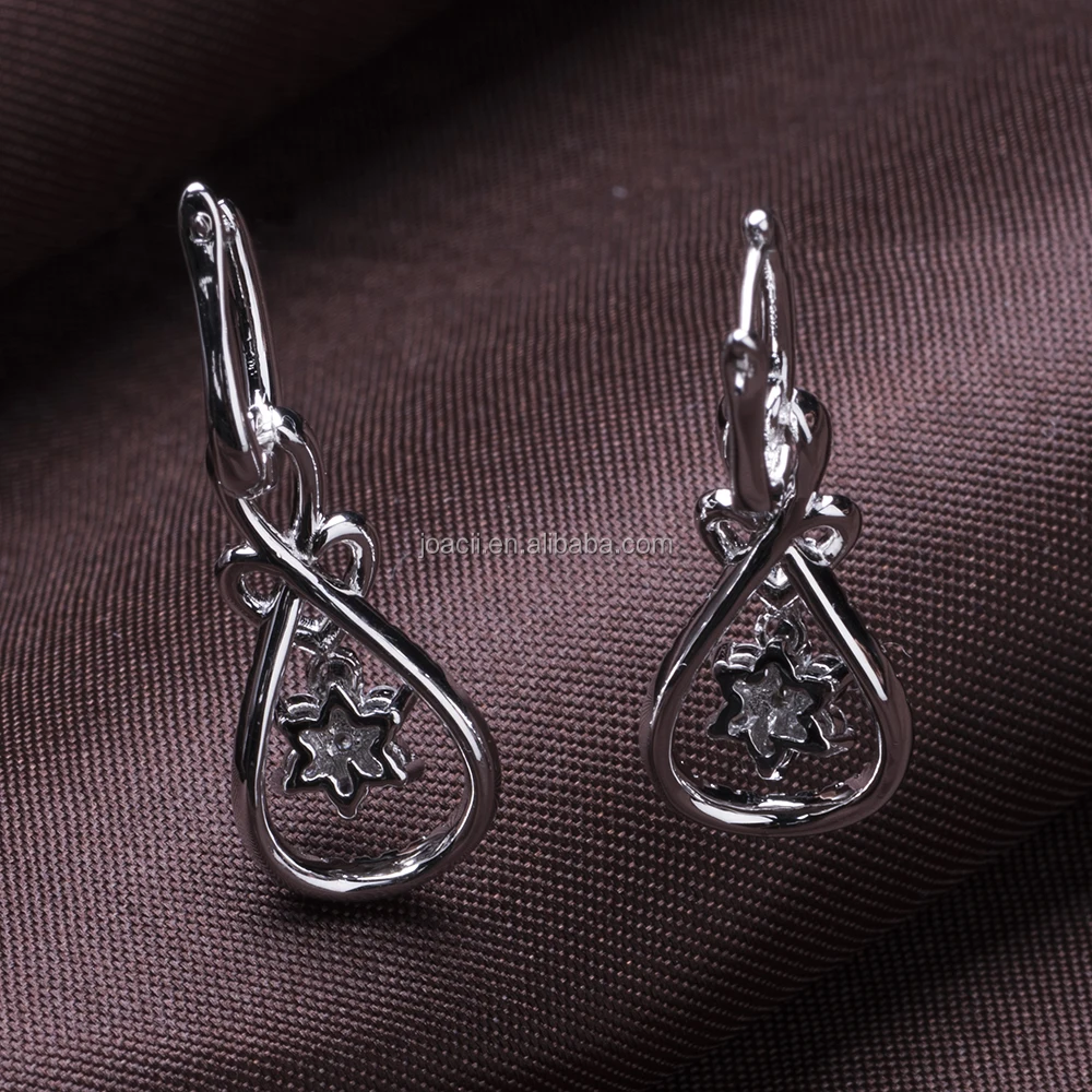 Joacii Womens Clip-On 925 Silver Jewelry Earring Cz With Oorbel