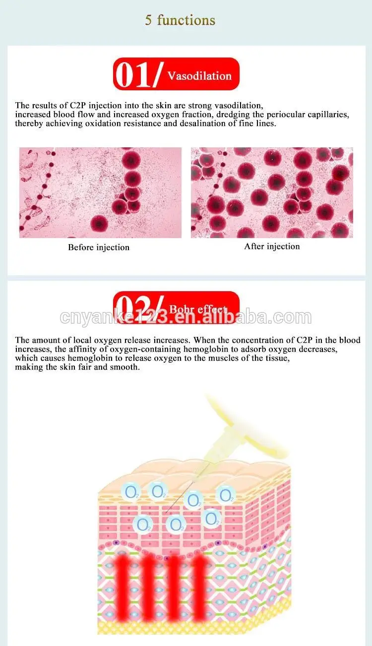 Stretch mark removal CDT carboxytherapy C2P injecting wrinkle removal skin breath device beauty machine