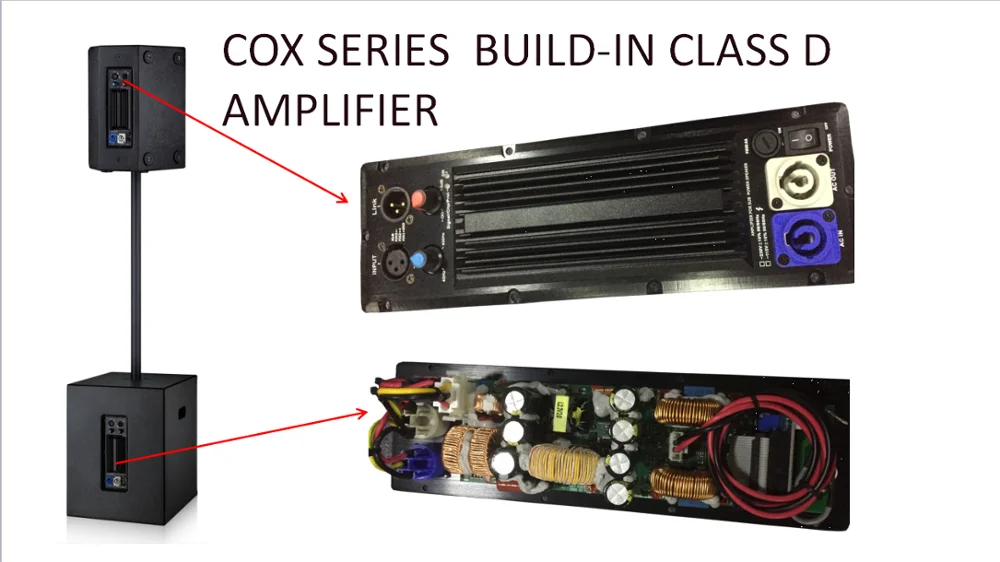 Pa Active Coaxial Speaker Tower System With 10,12,15,18inch Full Range