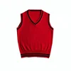 High Quality Kids School Uniform Stripes V neck Vest for Primary Students