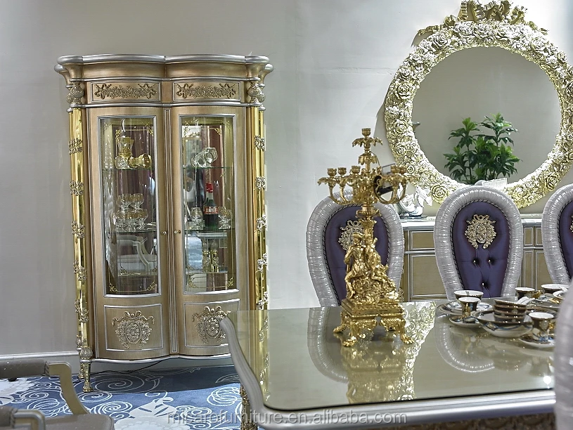 Italien Neue Design Antike Messing Bein Intarsien Esszimmer Möbel Holz