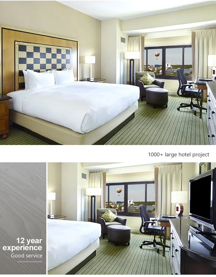 Foshan customized high class new model 5 star furniture modern mandarin oriental hotel bedroom
